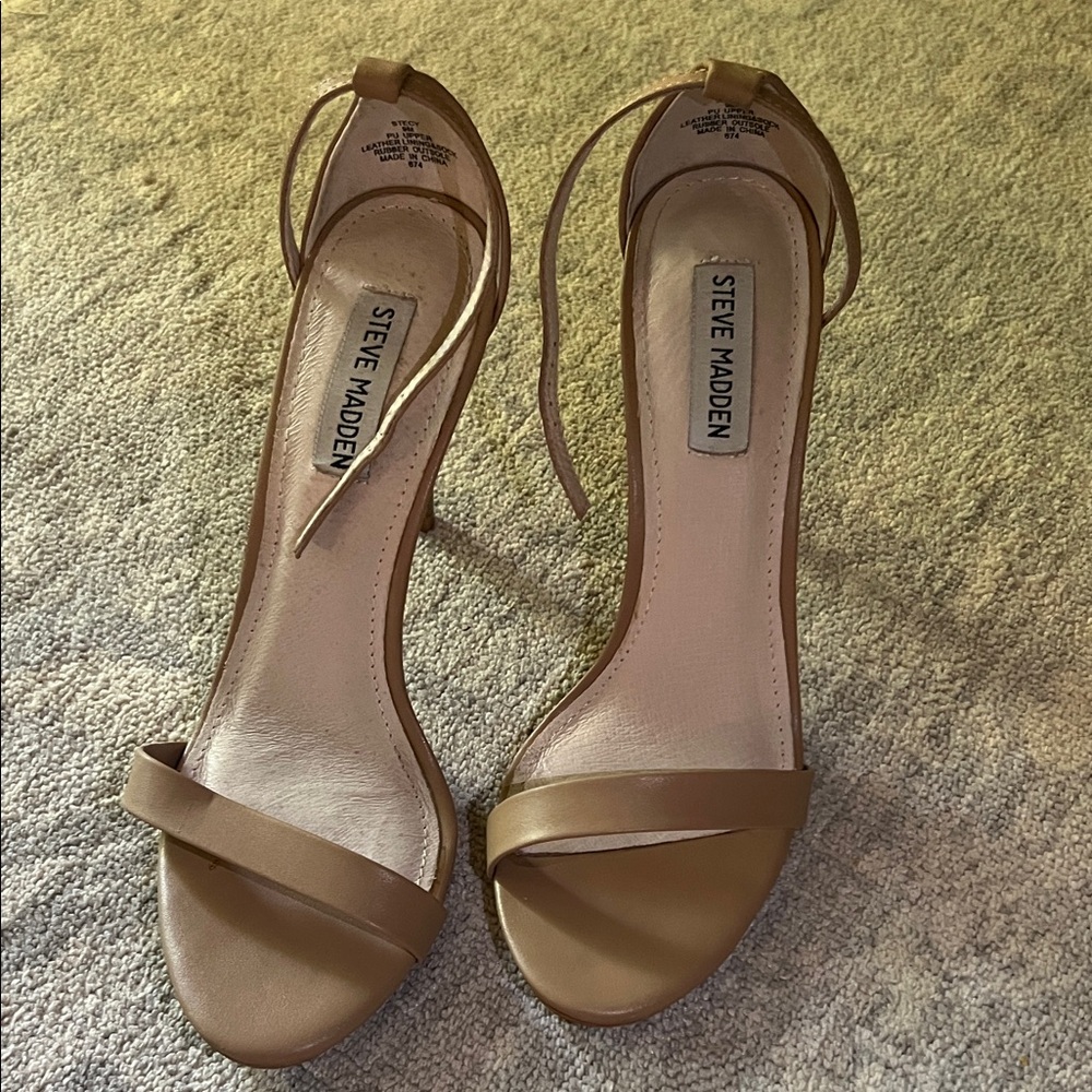 Steve Madden Brown Strappy Heels